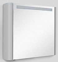 Зеркальный шкаф AM.PM M30MCR0801FG Sensation, правый, 80х70 см, с подсветкой, серый шелк глянец