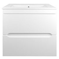 Тумба Loranto CS00072626 Арфа с раковиной, подвесная, 60х47 см, белая