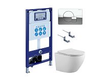 Инсталляция с подвесным унитазом Aquatek ЕВРОПА SET AQUATEK ЕВРОПА-067 4в1