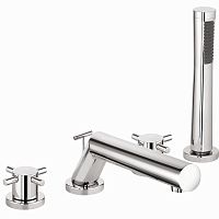 Смеситель Kludi 384240520 Bozz для ванны и душа на 4 отверстия, ручки литые рычаги, хром Смеситель Kludi 384240520 Bozz для ванны и душа на 4 отверстия, ручки литые рычаги, хром