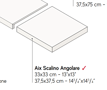 Ступень AtlasConcorde AIX AixBlancScalinoAng37,5