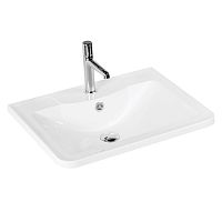 Раковина BelBagno BB600/455-LV-MR-ALR из литьевого мрамора 80х45.5 см, белая