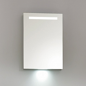 Зеркальный шкаф с одной распашной дверью с нижней подсветкой и LED подсветкой дверей, правосторонний BelBagno SPC-1A-DL-BL-500, 500x130x700