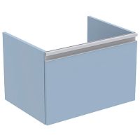 Тумба Ideal Standard T0046WI Tesi для раковины 60х44 см, подвесная, с ящиком, Matt Avio (серо-голубой матовый/ручка - светло-серый матовый) Тумба Ideal Standard T0046WI Tesi для раковины 60х44 см, подвесная, с ящиком, Matt Avio (серо-голубой матовый/ручка - светло-серый матовый)