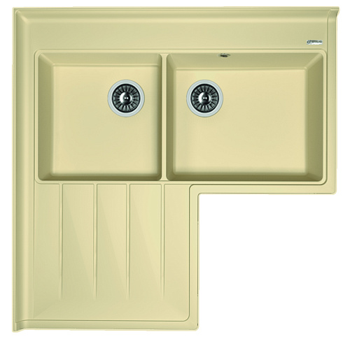 Мойка для кухни Florentina 20.380.L0960.104 Адрия 96х96 см, с крылом, бежевая Мойка для кухни Florentina 20.380.L0960.104 Адрия 96х96 см, с крылом, бежевая снят с производства