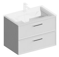 Тумба Kerama Marazzi PIA.CL.75\WHT.M Piano Classic под раковину подвесная 75х53 см, белый матовый/ясень