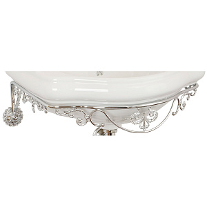 Консоль Migliore 20714 Bella подвесная 55 см ажурная, хром