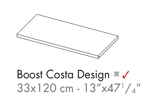 Декоративный элемент AtlasConcorde BOOST BoostTarmacCostaDesign33x120 купить недорого в интернет-магазине Керамос