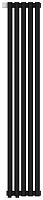 Радиатор Сунержа 31-0320-1205 Эстет-0 отопительный н/ж EU50 левый 1200х225 мм/ 5 секций, матовый черный