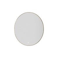 Зеркало круглое с LED подсветкой сенсор антипар 80х80 см Boheme 545-80-G рама золото