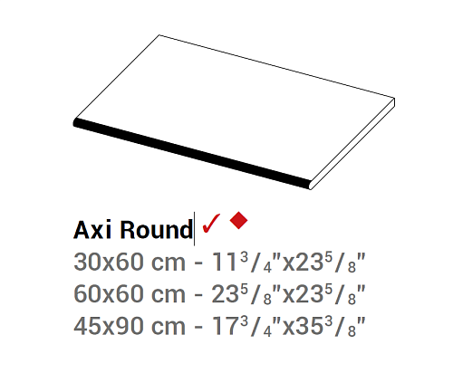 Декоративный элемент AtlasConcorde AXI AxiGoldenOakRoundAng.Sx30x60 купить недорого в интернет-магазине Керамос