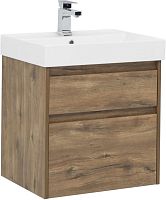Тумба с раковиной Aquanet 00254695 Nova Lite, 61х46 см, коричневая