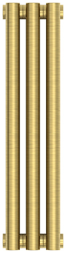 Радиатор Сунержа 051-0301-5003 Эстет-1 отопительный н/ж 500х135 мм/ 3 секции, состаренная латунь
