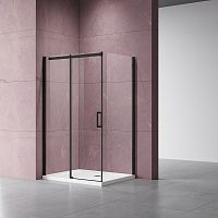 Душевой уголок Vincea VSR-4D1013CLB Dice, 130х100 см, профиль черный/стекло прозрачное