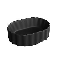 Раковина Kerama Marazzi CC.wb.50\BLK.M Artbasin Conchiglia накладная 53х38 см, черный матовый