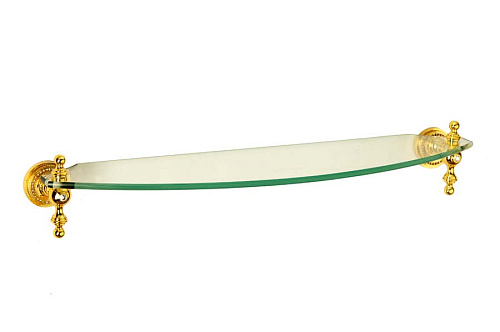 Полка Boheme 10407 Imperiale стеклянная 58 см, настенная, золото - купить в Санкт-Петербурге, цена на Полка Boheme 10407 Imperiale стеклянная 58 см, настенная, золото в интернет-магазине Керамос Полка Boheme 10407 Imperiale стеклянная 58 см, настенная, золото купить недорого в интернет-магазине Керамос