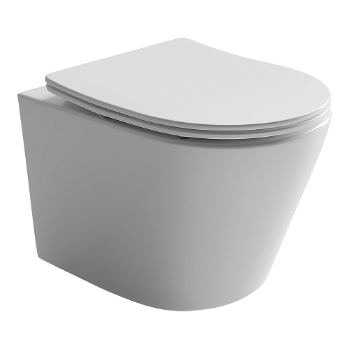 Унитаз Ceramica Nova CN6000 Balearica Rimless подвесной, 36.5х49 см, глубокий смыв, с ультра тонкой крышкой-сиденьем, белый Унитаз Ceramica Nova CN6000 Balearica Rimless подвесной, 36.5х49 см, глубокий смыв, с ультра тонкой крышкой-сиденьем, белый