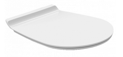 Сиденье для унитаза с мягким закрыванием Simas Vignoni VI004bi mat/cr Сиденье для унитаза с мягким закрыванием Simas Vignoni VI004bi mat/cr