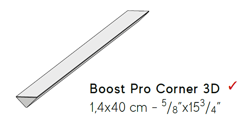 Угловой элемент AtlasConcorde BOOST PRO BoostProPowderBlue3DCorner40 купить недорого в интернет-магазине Керамос