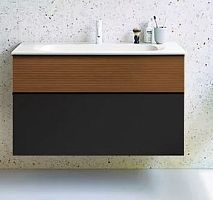 Тумба c раковиной, подвесная с 2мя ящиками Burgbad  SFXN122F3958FOT52G0200C0001*1