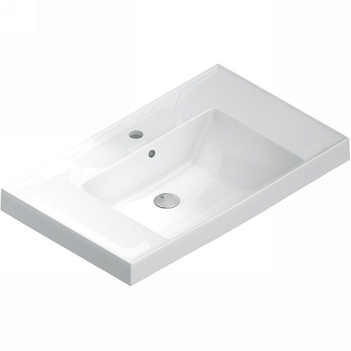 Раковина Kerama Marazzi CU.wb.80 Cubo подвесная/мебельная 80х48 см, белый глянец