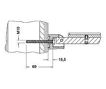 Крепежный комплект № 8 Keuco 34994000200 Plan Care, хром