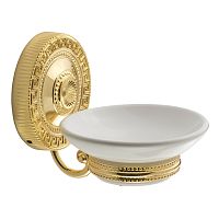 Мыльница Migliore 31515 Montecarlo настенная, белый/золото