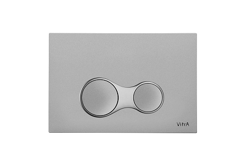 Клавиша смыва Vitra 740-0486 Sirius, двойной смыв, покрытие от отпечатков и бактерий, MChrome (матовый хром) Клавиша смыва Vitra 740-0486 Sirius, двойной смыв, покрытие от отпечатков и бактерий, MChrome (матовый хром)