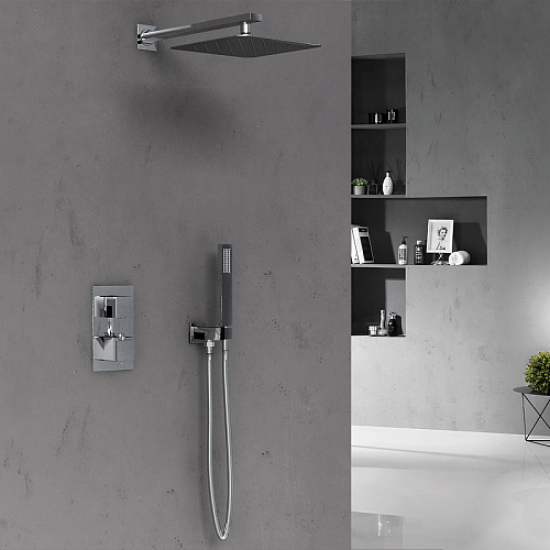 Душевой комплект Vincea VSFW-102TCH термостатический, двухрежимный, хром