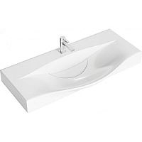 Раковина Aqwella Ber.10.04.D Bergamo накладная, 100х50 см, белая