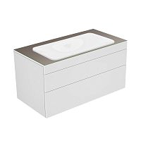 Тумба Keuco 31582720000 Edition 400 под умывальник 105х53.5 см, белый/стекло глянцевое трюфель