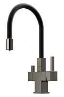 Смеситель Sancos SC4005GG Arno для кухни с возможностью подключения фильтра для воды, вороненая сталь/черный