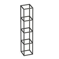 Полка Cezares CADRO-30/30/160-4C-SO-MET-ST Cadro подвесная металлическая четырёхъярусная, черный