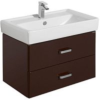 Тумба Акватон 1A1377K1AM430 Америна с раковиной, 80х48 см, темно-коричневый