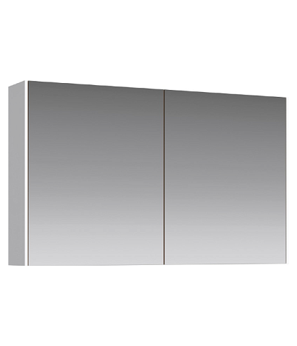 Зеркальный шкаф Aqwella MOB0410+MOB0717W Mobi подвесной 100х60 см, белый снят с производства