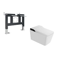 Инсталляция с подвесным унитазом Abber Rechteck AC1215S-AC0101P Инсталляция с подвесным унитазом Abber Rechteck AC1215S-AC0101P