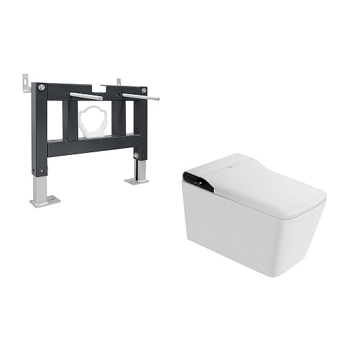 Инсталляция с подвесным унитазом Abber Rechteck AC1215S-AC0101P