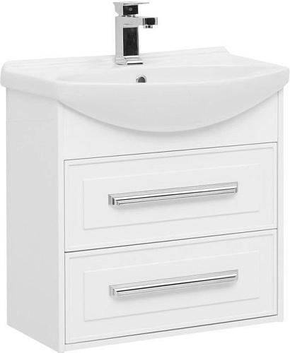Тумба с раковиной Aquanet 00212635 Остин, 66х42 см, белая Тумба с раковиной Aquanet 00212635 Остин, 66х42 см, белая снят с производства