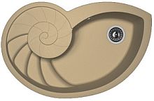 Мойка для кухни Florentina 20.350.E0820.306 Наутилус 82х53 см, с крылом, капучино