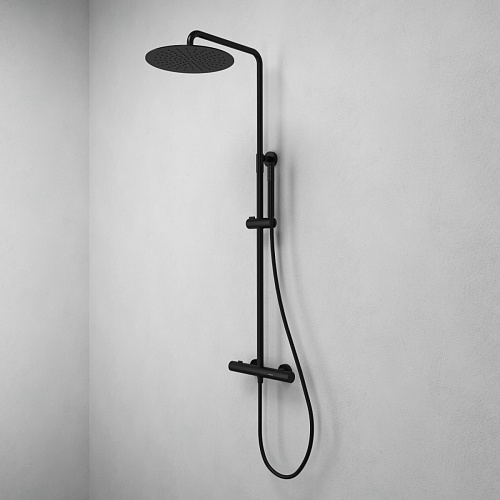 Душевая система с термостатом ABELSBERG Fluida SNS75103MB Душевая система с термостатом ABELSBERG Fluida SNS75103MB