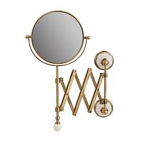 Зеркало Migliore 17625 Provance оптическое пантограф (3Х), с декором/бронза
