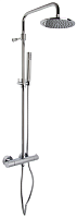 Сет 2182 F4285/R256CR, Душевая стойка с верхн и ручн. душем и смес. терм. (Chrome)