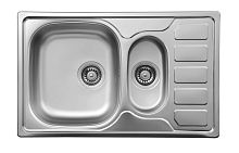 Мойка Deante ZEO_3513 Soul кухонная 78x49 см, сатин + декор