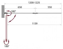 Шторка на ванну BelBagno Sela SELA-V-21-120/140-Ch-Cr-R