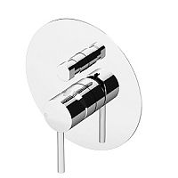 Смеситель Gattoni 2234/ESC0cr Easy GBOX встраиваемый на 2 источника  без GBOX, цвет хром