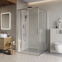 Душевой уголок BelBagno LUCE LUCE-A-22-100+25-C-Cr Душевой уголок BelBagno LUCE LUCE-A-22-100+25-C-Cr
