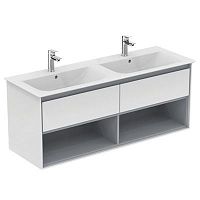 Тумба Ideal Standard E0831KN Connect Air для раковины 130х44 см, подвесная, Glossy White + Matt Light Grey (белый глянцевый + светло-серый матовый) Тумба Ideal Standard E0831KN Connect Air для раковины 130х44 см, подвесная, Glossy White + Matt Light Grey (белый глянцевый + светло-серый матовый)