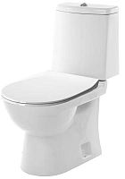 Унитаз-компакт Sanita Luxe WC.CC/Next/2-SlimDM/WHT.G/S1 Next Slim напольный 34х65 см, с сиденьем, белый S1