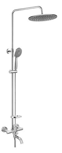 Душевая стойка со смес., верх. и ручн.душ Swedbe SWEDBE 5129G1 Душевая стойка со смес., верх. и ручн.душ Swedbe SWEDBE 5129G1