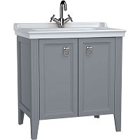 Тумба Vitra 62154 Valarte с раковиной 75х53 см, напольная, серая Тумба Vitra 62154 Valarte с раковиной 75х53 см, напольная, серая